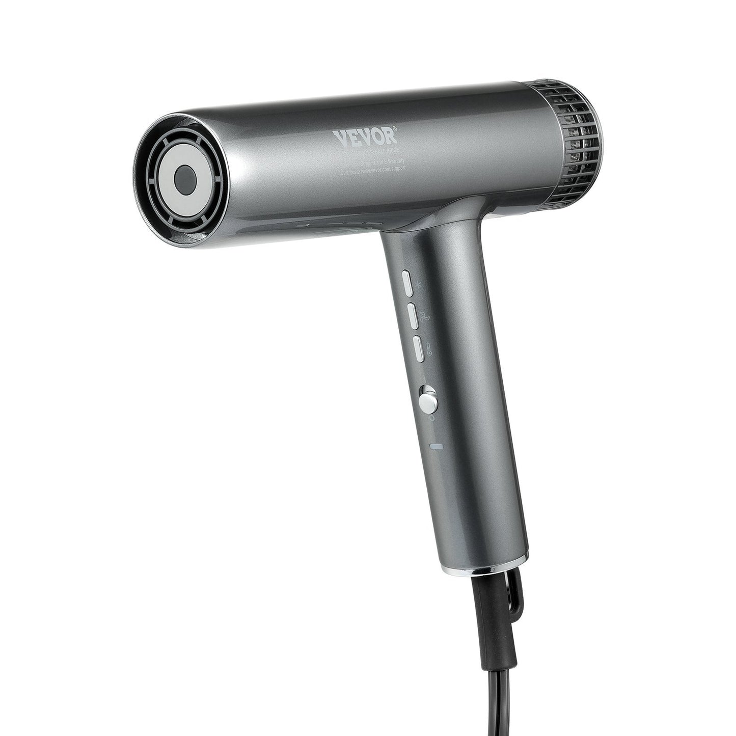 VEVOR Professional Hair Dryer, 3.0 Million Negative Ions Blow Dryer, 98,000RPM High-Speed Brushless Motor, 3 Temp & 3 Speeds, Lightweight Salon Hair Blow Dryers With Nozzles & Diffuser For Home Travel
