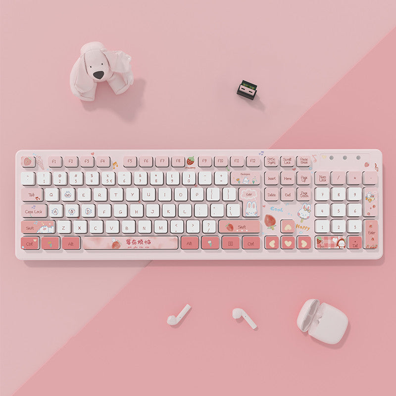 New Quiet Cute Female Office Keyboard