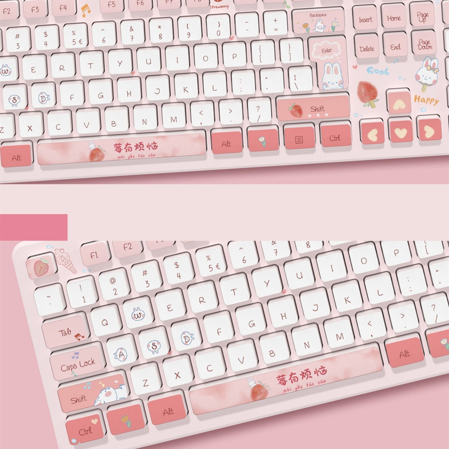 New Quiet Cute Female Office Keyboard