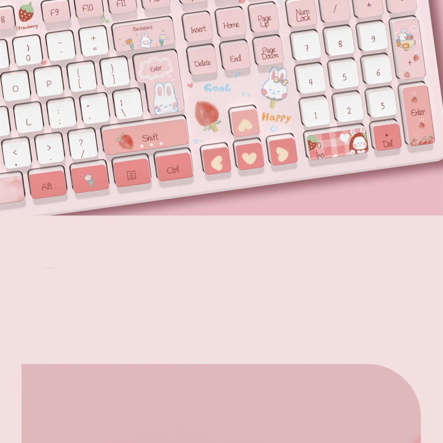 New Quiet Cute Female Office Keyboard